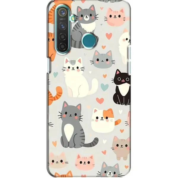 Чехол с принтом «Коллаж котов» для Realme 5