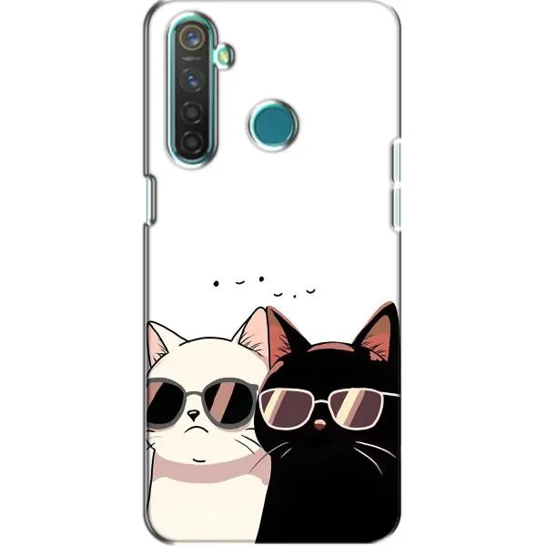 Чехол с принтом «Коты в очках» для Realme 5