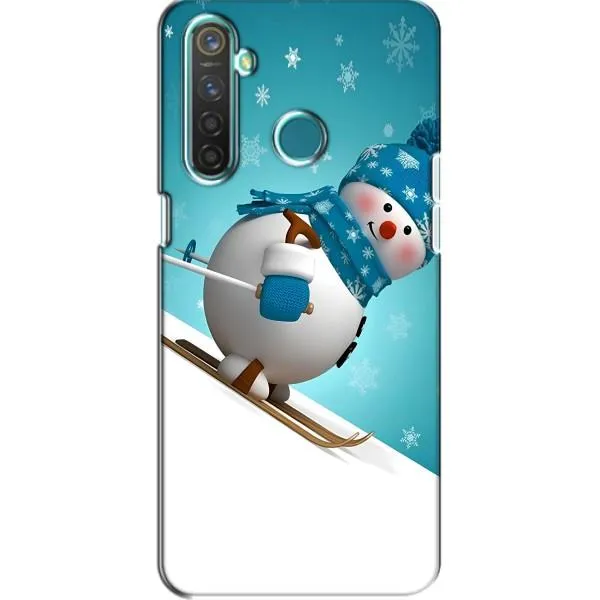 Чехол с принтом «Снеговик на лыжах» для Realme 5