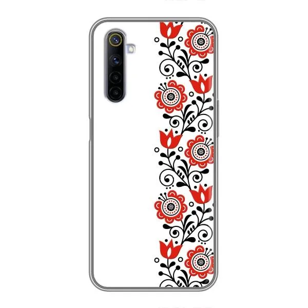 Чехол с принтом «Яркая вишиванка» для Realme 6