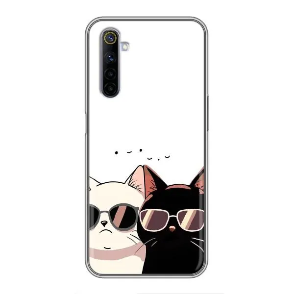 Чехол с принтом «Коты в очках» для Realme 6 Чехол с принтом «Коты в очках» для Realme 6
