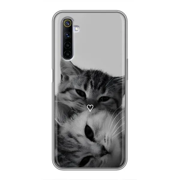 Чехол с принтом «Пара котов» для Realme 6 Чехол с принтом «Пара котов» для Realme 6
