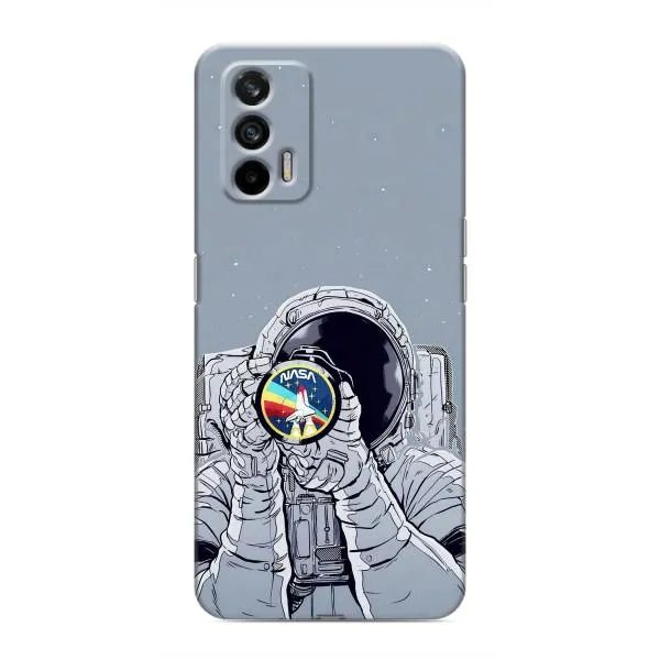 Чехол с принтом «Космонавт фото» для Realme 7