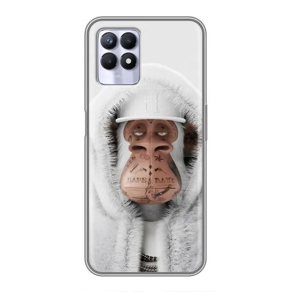 Чехол с принтом «обезьяна NFT в тату» для Realme 8 Pro