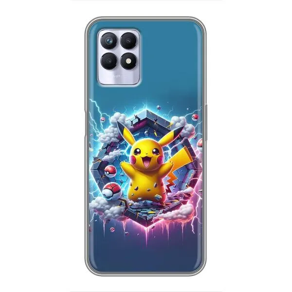 Чехол с принтом «Лого Пикачу» для Realme 8 Pro