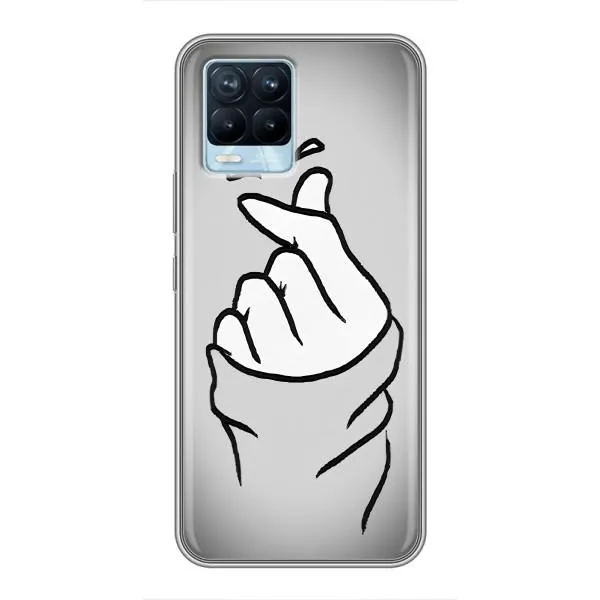 Чехол с принтом «Значок Love» для Realme 8