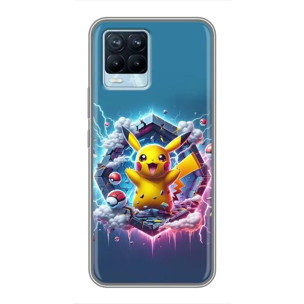 Чехол с принтом «Лого Пикачу» для Realme 8