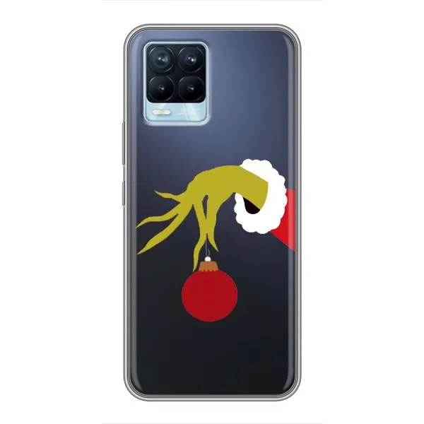 Чехол с принтом «Гринч с игрушкой» для Realme 8 Чехол с принтом «Гринч с игрушкой» для Realme 8
