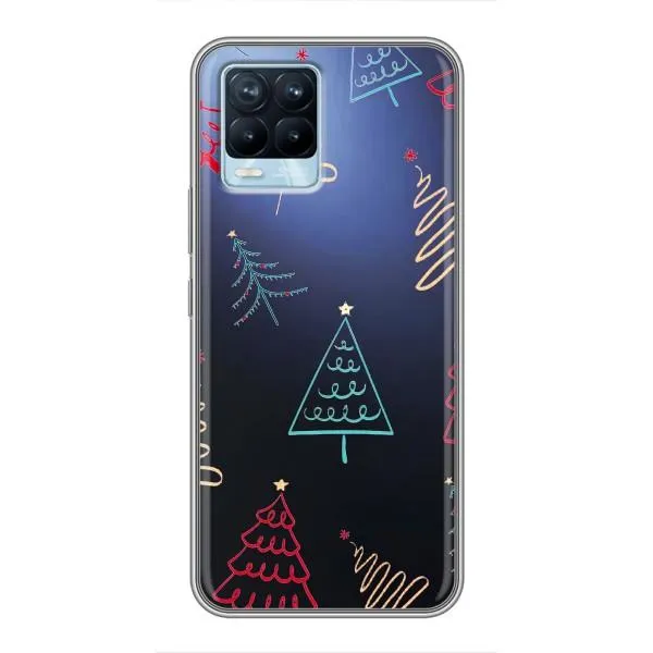 Чехол с принтом «Рождественские елки» для Realme 8 Чехол с принтом «Рождественские елки» для Realme 8