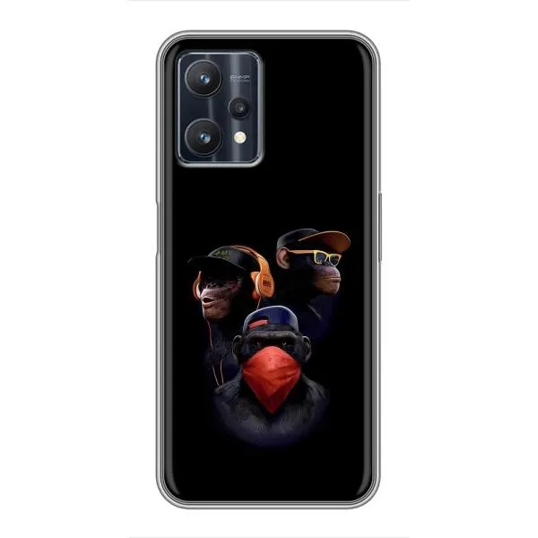 Чехол с принтом «Три обезьяны» для Realme 9 Pro Plus