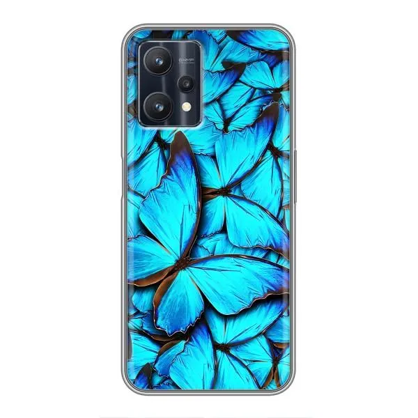 Чехол с принтом «Синие бабочки» для Realme 9 Pro Plus