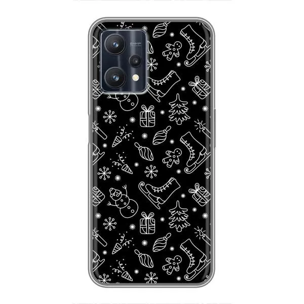Чехол с принтом «Новогодний фон» для Realme 9 Pro