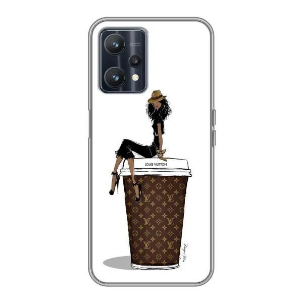 Чехол с принтом «кофе LOUIS VUITTON» для Realme 9 Чехол с принтом «кофе LOUIS VUITTON» для Realme 9