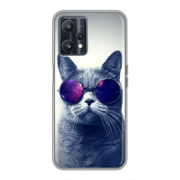 Чехол с принтом «Стильный кот» для Realme 9