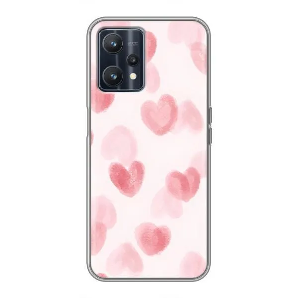 Чехол с принтом «Розовые сердечки» для Realme 9
