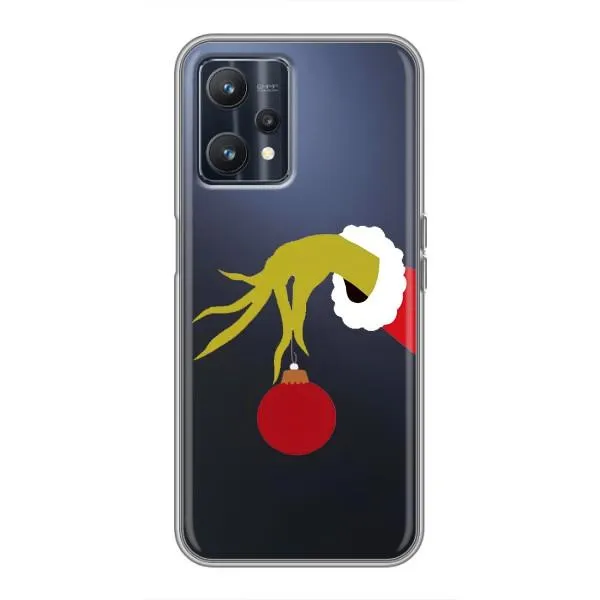 Чехол с принтом «Гринч с игрушкой» для Realme 9