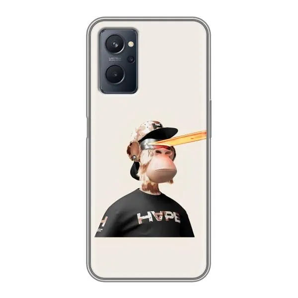 Чехол с принтом «обезьяна NFT в очках» для Realme 9i