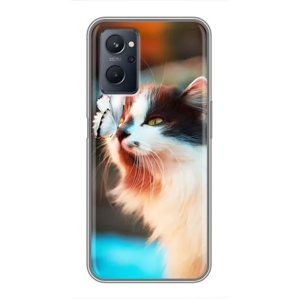 Чехол с принтом «Котик с бабочкой» для Realme 9i Чехол с принтом «Котик с бабочкой» для Realme 9i