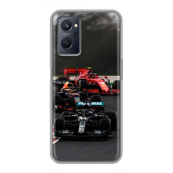 Чехол с принтом «Гонка Формула 1» для Realme 9i