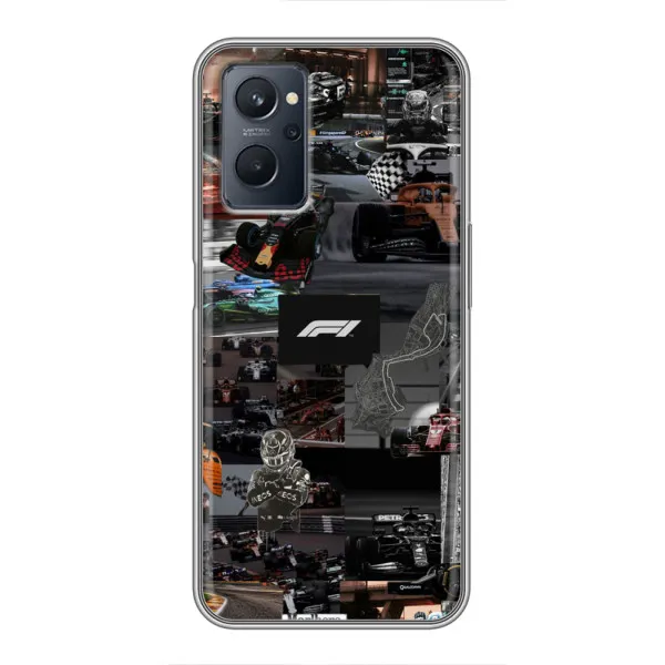 Чехол с принтом «Гоночный коллаж Ф1» для Realme 9i
