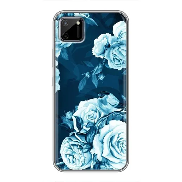Чехол с принтом «Голубые Бутоны» для Realme C11
