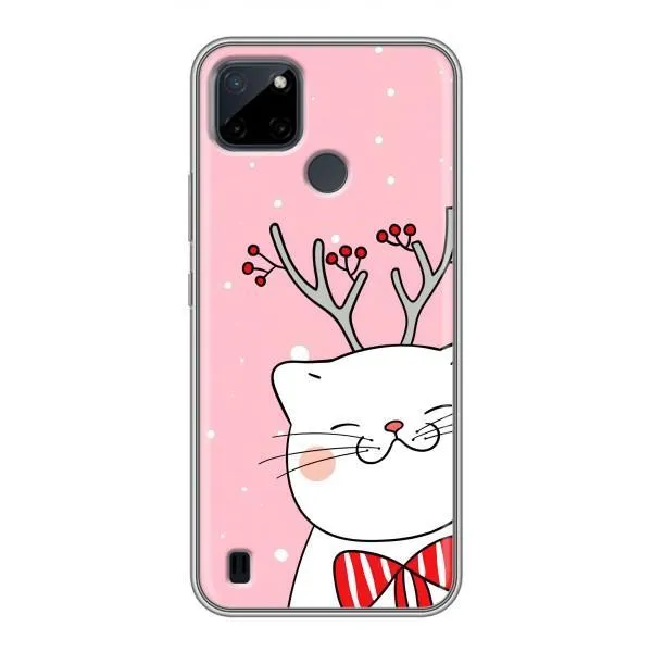 Чехол с принтом «Зимний кот» для Realme C12 Чехол с принтом «Зимний кот» для Realme C12