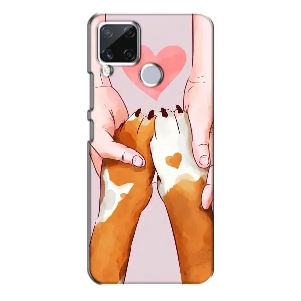 Чехол с принтом «Любовь к собакам» для Realme C15 Чехол с принтом «Любовь к собакам» для Realme C15