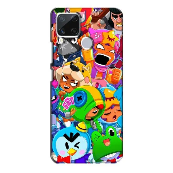 Чехол с принтом «герои Бравл Старс» для Realme C15