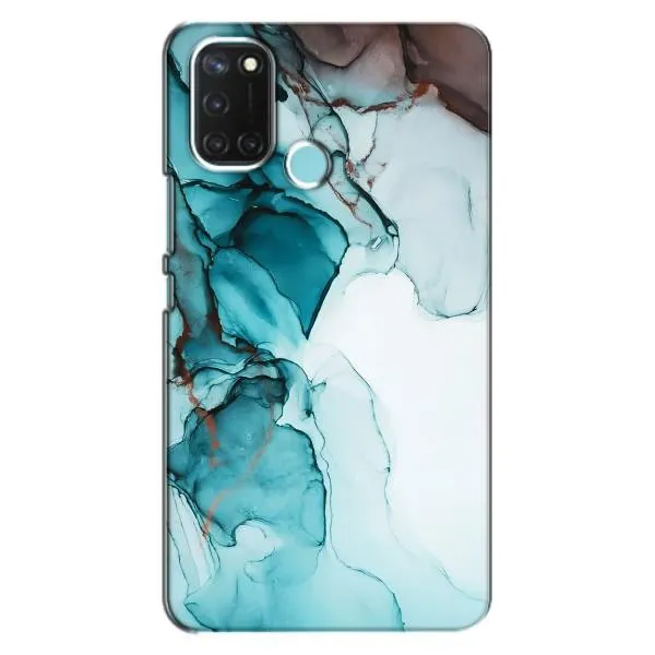 Чехол с принтом «Бирюзовый мрамор» для Realme C17