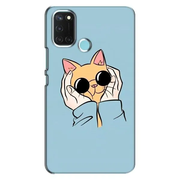 Чехол с принтом «Котик в очках» для Realme C17