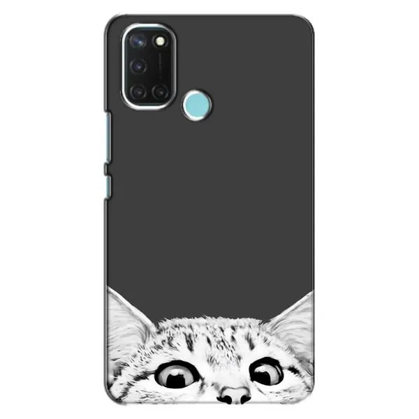Чехол с принтом «Выглядывает кот» для Realme C17