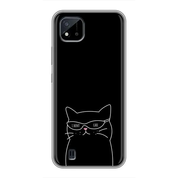 Чехол с принтом «Равнодушный кот» для Realme C11 (2021) / C20