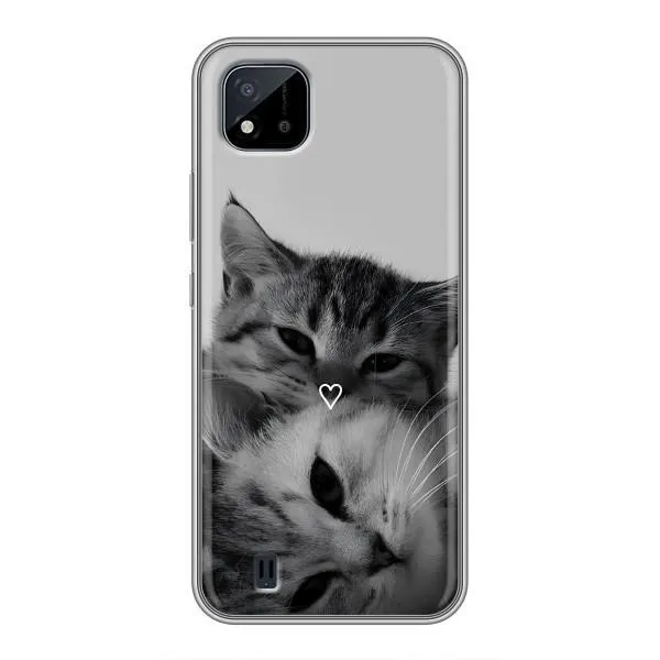 Чехол с принтом «Пара котов» для Realme C11 (2021) / C20