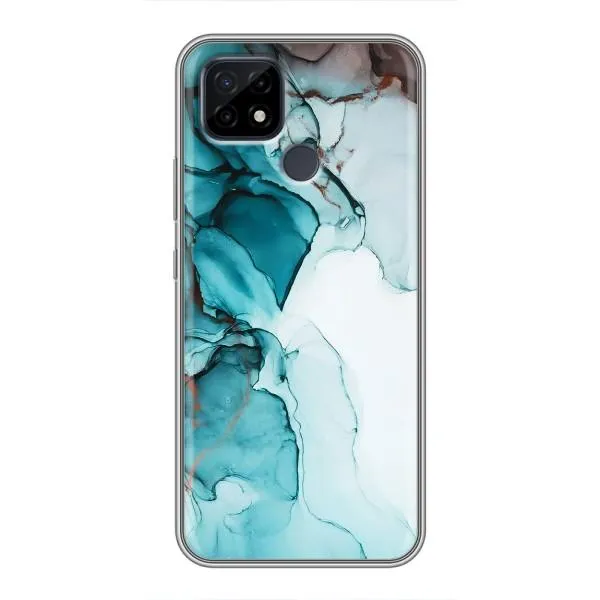 Чехол с принтом «Бирюзовый мрамор» для Realme C21 Чехол с принтом «Бирюзовый мрамор» для Realme C21