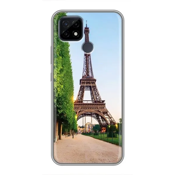 Чехол с принтом «Дорога в Париж» для Realme C21
