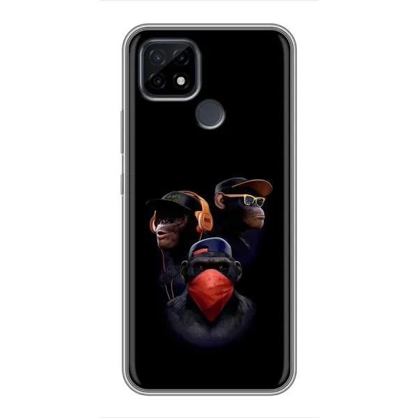 Чехол с принтом «Три обезьяны» для Realme C21