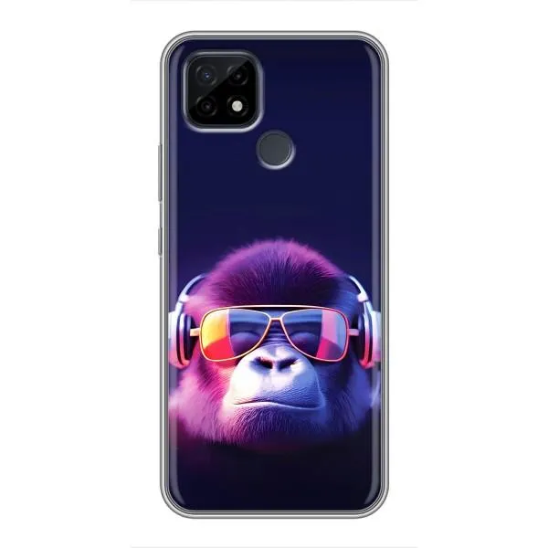 Чехол с принтом «Стильная обезьяна» для Realme C21