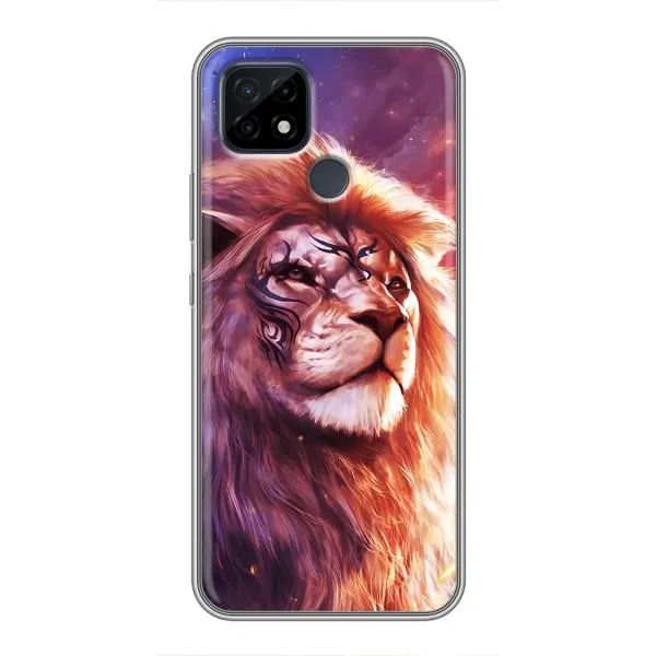 Чехол с принтом «Красочный Лев» для Realme C21 Чехол с принтом «Красочный Лев» для Realme C21