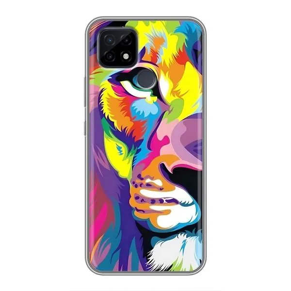 Чехол с принтом «Яркий Лев» для Realme C21 Чехол с принтом «Яркий Лев» для Realme C21
