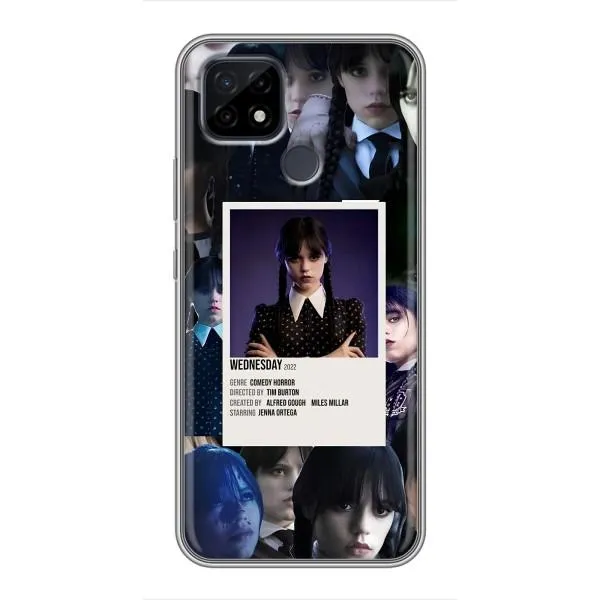 Чехол с принтом «коллаж Уэнздей» для Realme C21