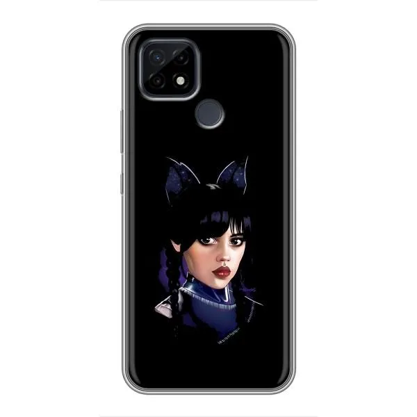 Чехол с принтом «серьезная Уэнздей» для Realme C21