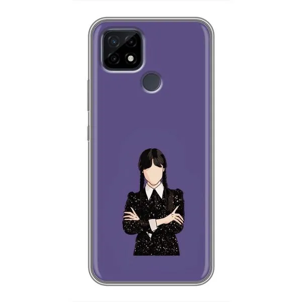 Чехол с принтом «Уэнздей в черном» для Realme C21