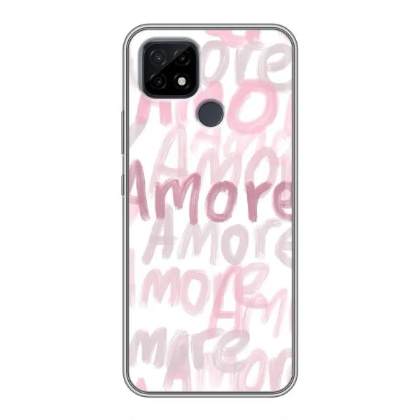 Чехол с принтом «Аморе любовь» для Realme C21 Чехол с принтом «Аморе любовь» для Realme C21