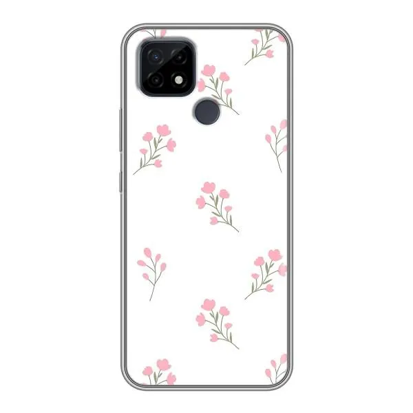 Чехол с принтом «Розовые цветы» для Realme C21 Чехол с принтом «Розовые цветы» для Realme C21