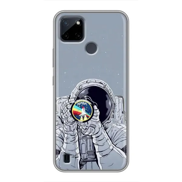 Чехол с принтом «Космонавт фото» для Realme C21Y Чехол с принтом «Космонавт фото» для Realme C21Y