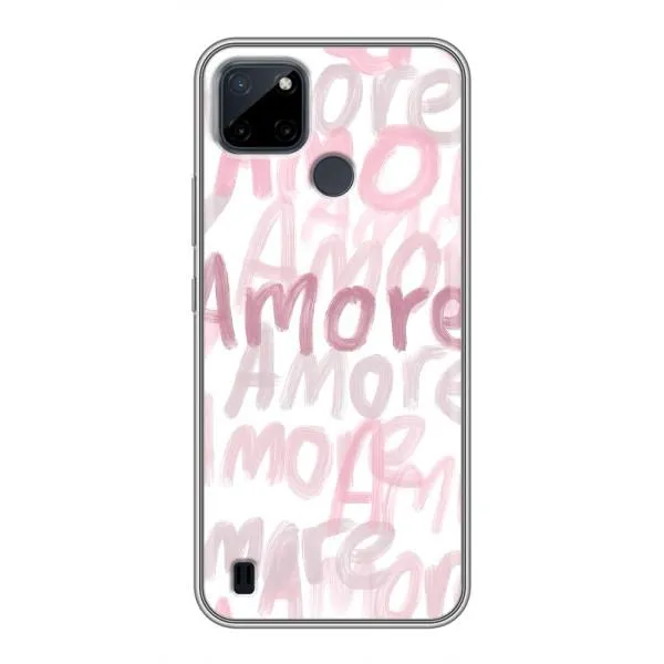 Чехол с принтом «Аморе любовь» для Realme C21Y Чехол с принтом «Аморе любовь» для Realme C21Y