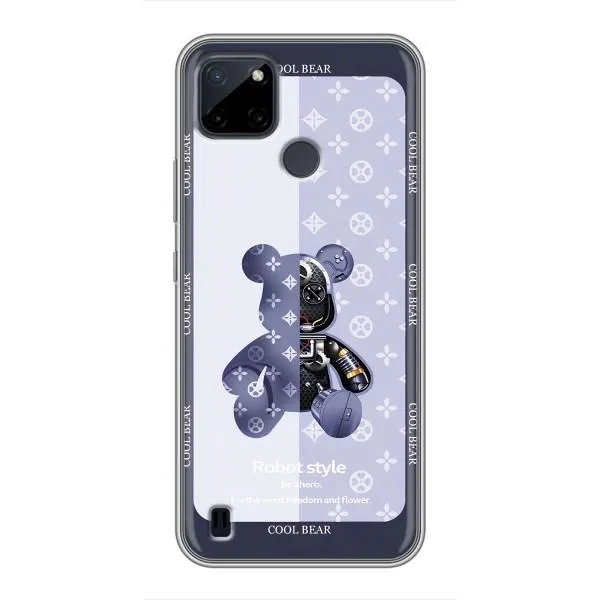Чохол з принтом «Медведик LV» для Realme C21Y