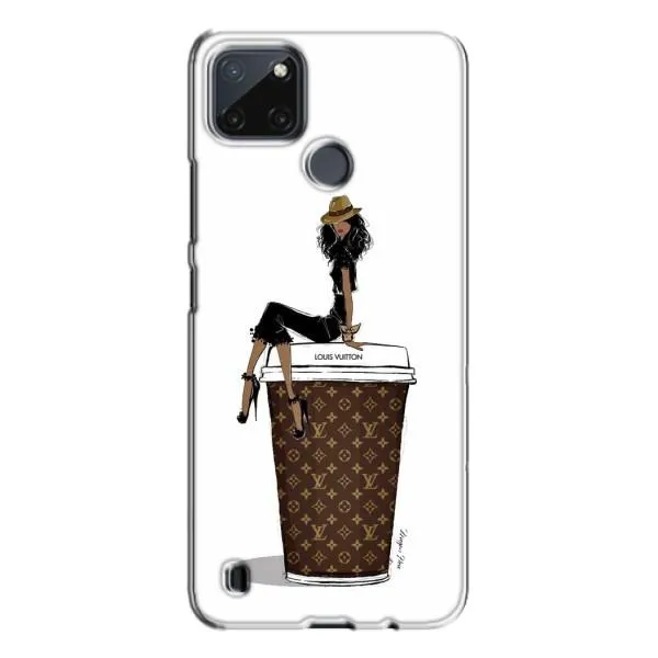 Чехол с принтом «кофе LOUIS VUITTON» для Realme C21Y Чехол с принтом «кофе LOUIS VUITTON» для Realme C21Y