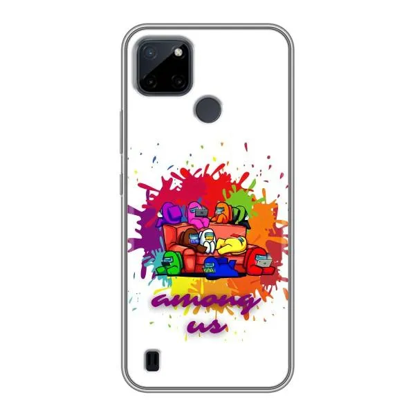 Чехол с принтом «Яркий АмонгАс» для Realme C25Y Чехол с принтом «Яркий АмонгАс» для Realme C25Y
