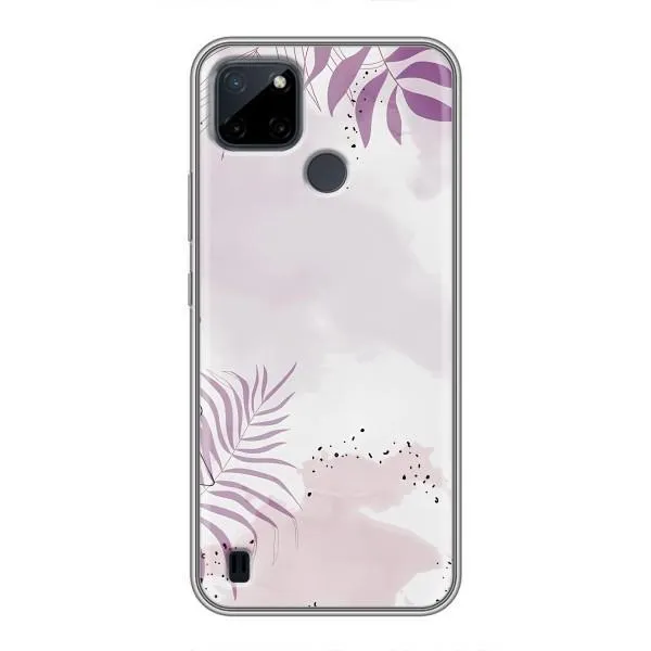 Чехол с принтом «Фиолетовые листья» для Realme C25Y